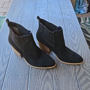 CROWN Vintage Lasso leather western boots / booties women size (11 M)